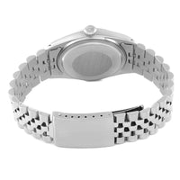 Rolex Datejust Watch for Men 16014 | 36MM | Steel White Gold Silver Linen Dial | Vintage