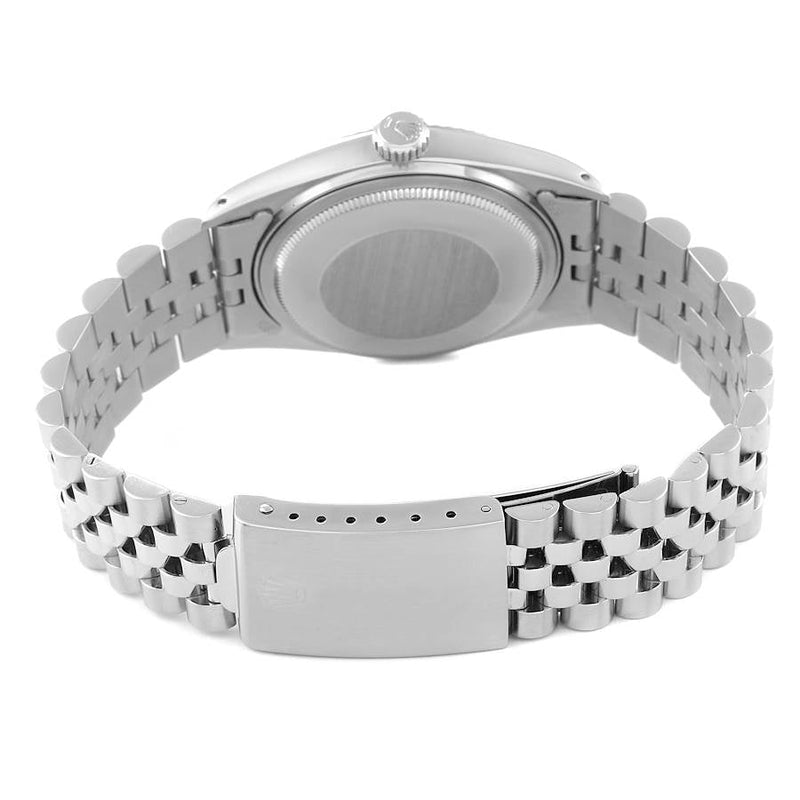 Rolex Datejust Watch for Men 16014 | 36MM | Steel White Gold Silver Linen Dial | Vintage