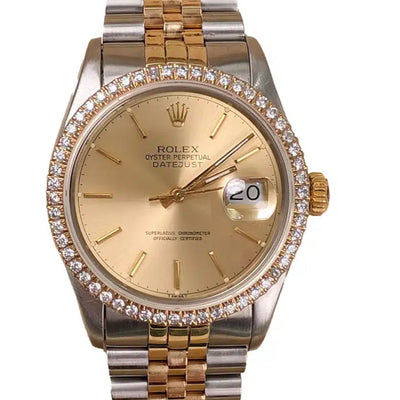 Rolex Datejust Watch 16013 for Men | 36MM| Jubilee Band Diamond Bezel