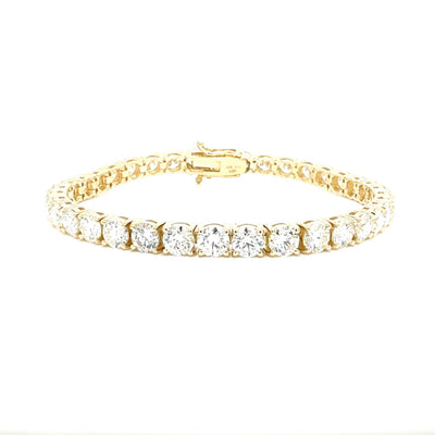 TENNIS BRACELET 14KY FG VS2 CVD DIA 12.47CTS