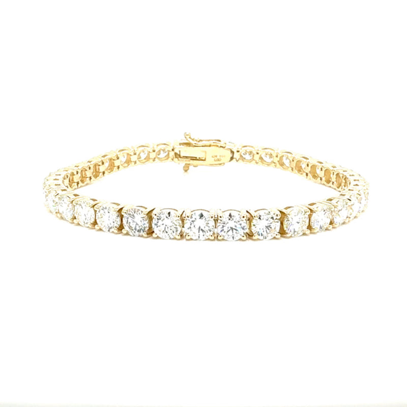 TENNIS BRACELET 14KY FG VS2 CVD DIA 12.47CTS