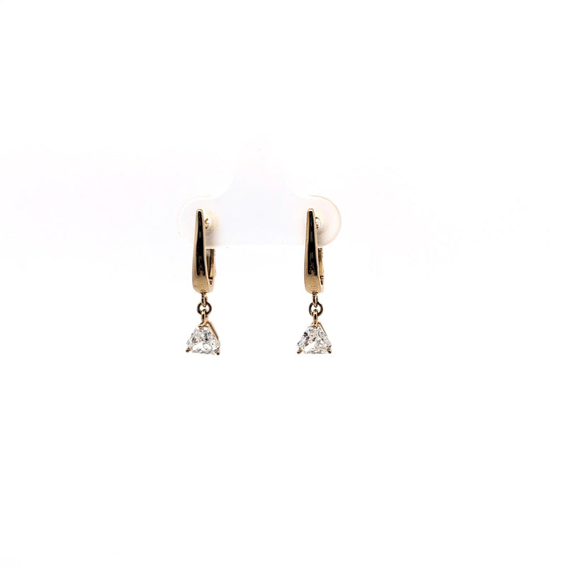 DROP EARRING 14KY E VS1 HPHT DIA 0.96CTS