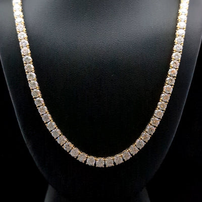 TENNIS NECKLACES 14KY EF VS2 HPHT DIA 21.01CTS