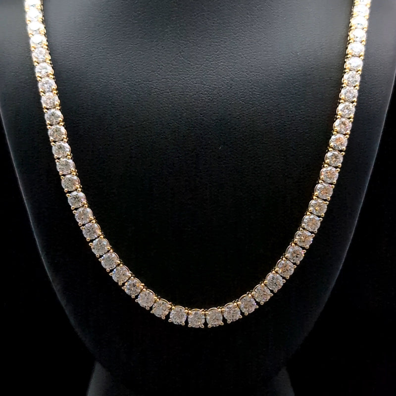 TENNIS NECKLACES 14KY EF VS2 HPHT DIA 21.01CTS
