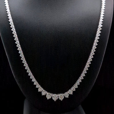 (0.35CT) RIVIERA NECKLACE 14KW EF VS2 HPHT DIA 8.06CTS