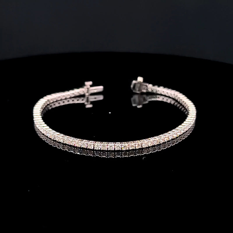 TENNIS BRACELET 14KW FG VS CVD DIA 2.70CTS