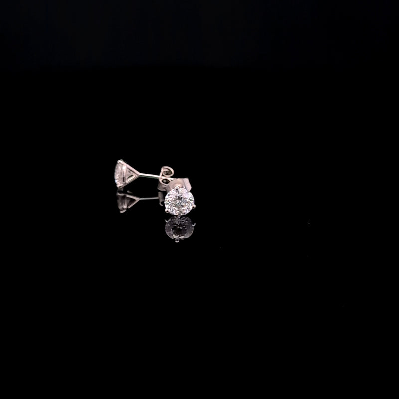 MARTINI STUD EARRING 14KW FG VS2 CVD DIA 1.06CTS