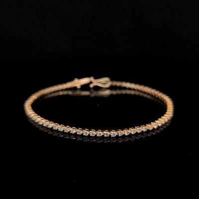 TENNIS BRACELET 14KY EF VS2 HPHT DIA 2.10CTS