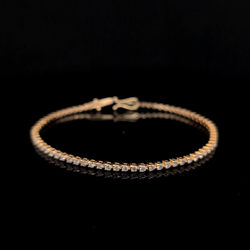 TENNIS BRACELET 14KY EF VS2 HPHT DIA 2.10CTS