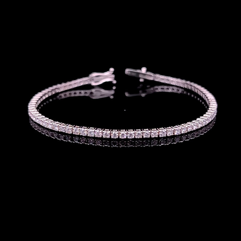 TENNIS BRACELET 14KW FG VS2 CVD DIA 2.88CTS
