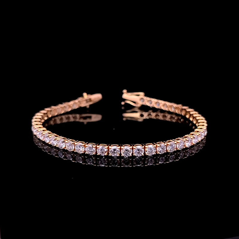 TENNIS BRACELET 14KY EF VS2 HPHT DIA 9.27CTS