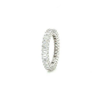 EMERALD ETERNITY BAND 14KW FG VS1 CVD DIA 2.67CTS
