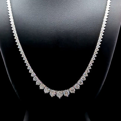 (0.30CTS) RIVIERA NECKLACE 14KW EF VS2 HPHT DIA 7.29CTS