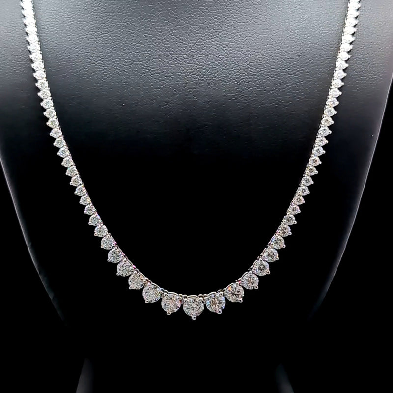 (0.30CTS) RIVIERA NECKLACE 14KW EF VS2 HPHT DIA 7.29CTS