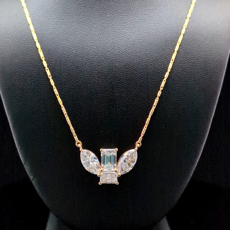 FANCY PENDANT 14KY FG VS1 CVD DIA 5.07CTS