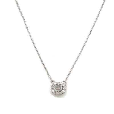 HALO PENDANTS 14KW EF SI2 HPHT DIA .24CTS