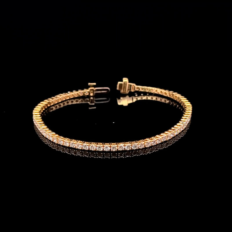 TENNIS BRACELET 14KY FG VS CVD DIA 2.70CTS