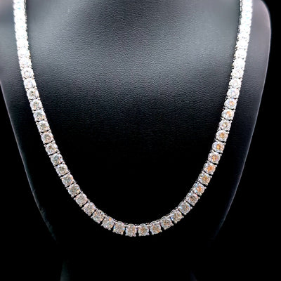 TENNIS NECKLACES 14KW EF VS2 HPHT DIA 21.10CTS