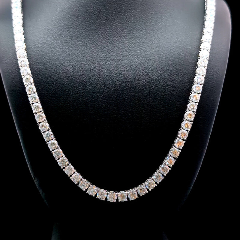 TENNIS NECKLACES 14KW EF VS2 HPHT DIA 21.10CTS