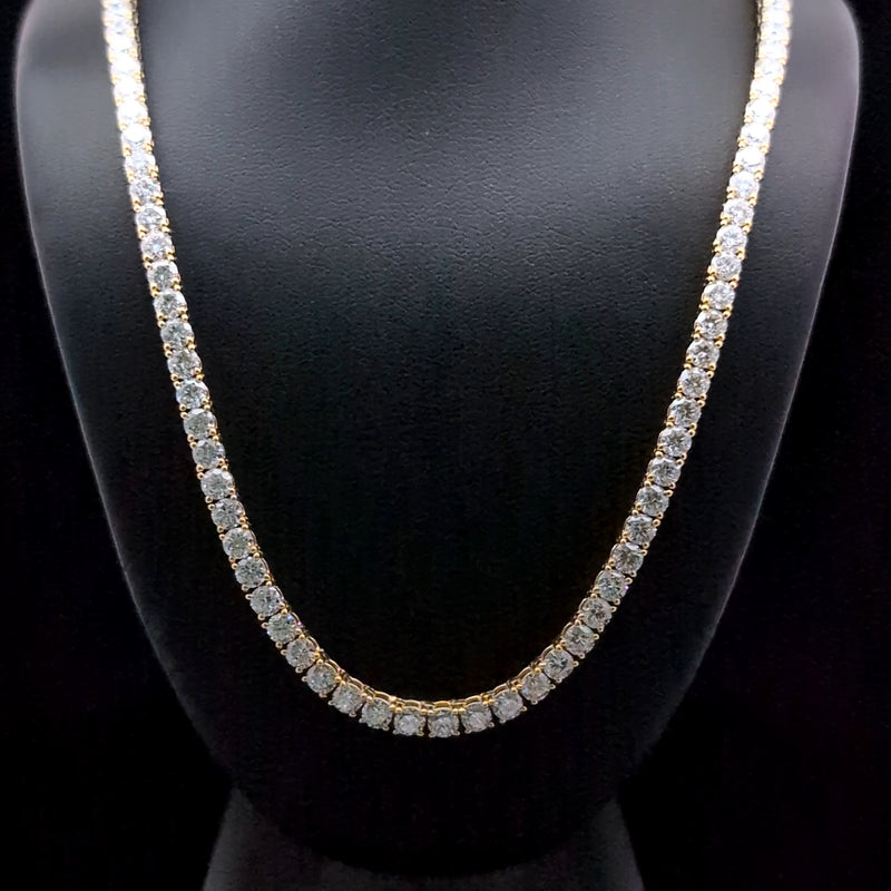TENNIS NECKLACES 14KY EF VS2 HPHT DIA 23.05CTS