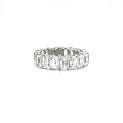 EMERALD ETERNITY BAND 14KW EF VS1 HPHT DIA 10.78CTS