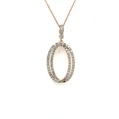 FANCY PENDANT 14KR VS-SI CVD DIA 0.83CTS