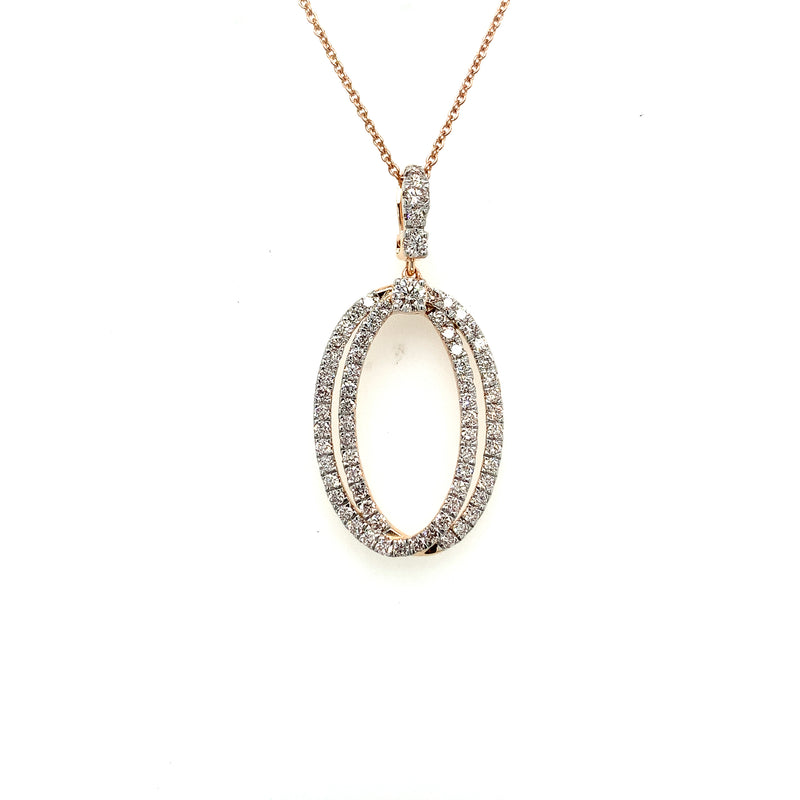 FANCY PENDANT 14KR VS-SI CVD DIA 0.83CTS