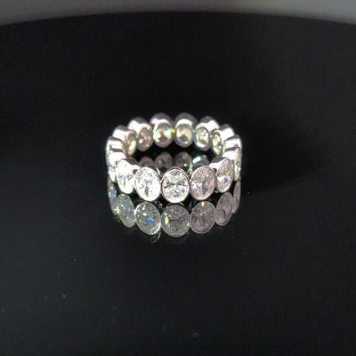 OVAL ETERNITY BAND 14KW EF VS HPHT DIA 3.51CTS