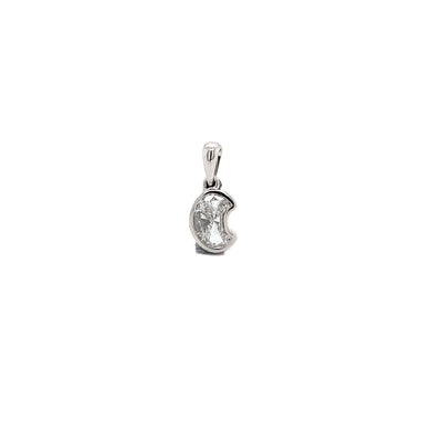 ALPHABET C PENDANT 14KW F VS1 HPHT DIA .57CTS