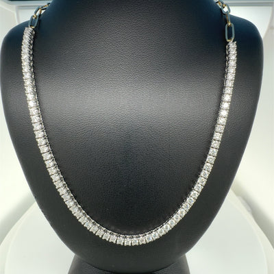 PAPER CLIP NECKLACE 14KW/Y FG VS2 CVD DIA 3.47CTS