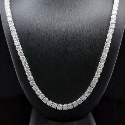 TENNIS NECKLACES 14KW EF VS2 HPHT DIA 23.69CTS