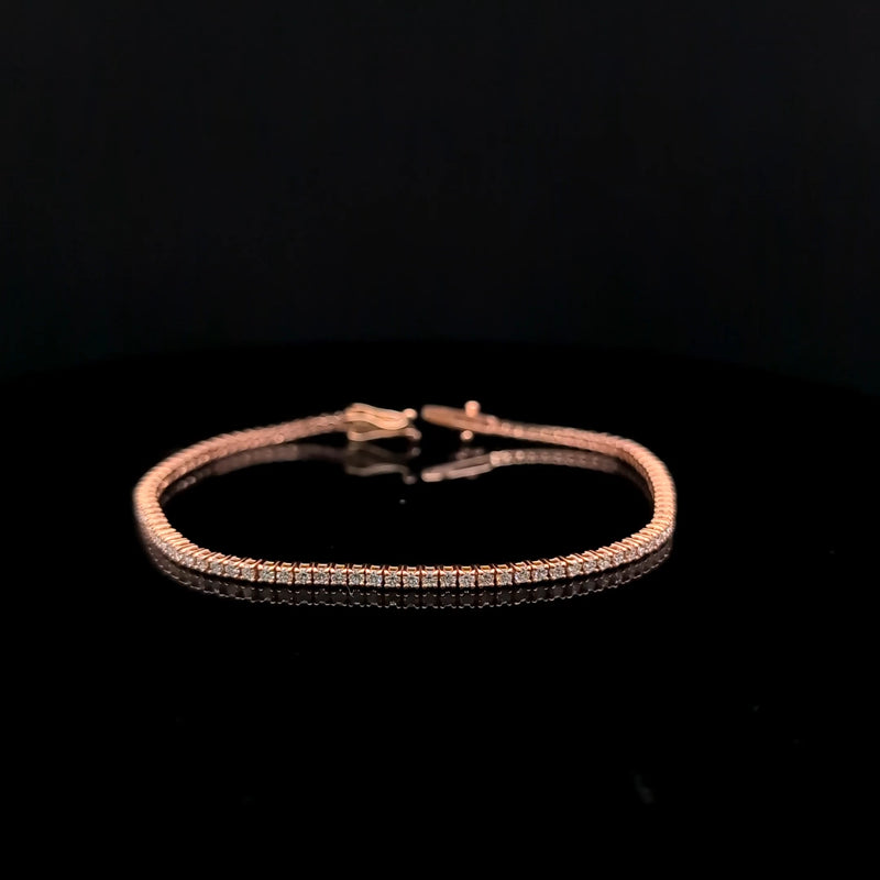 TENNIS BRACELET 14KR EF VS2 HPHT DIA 1.71CTS