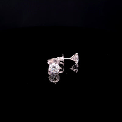 MARTINI STUD EARRINGS 14KW FG VS2 CVD DIA 2.05CTS