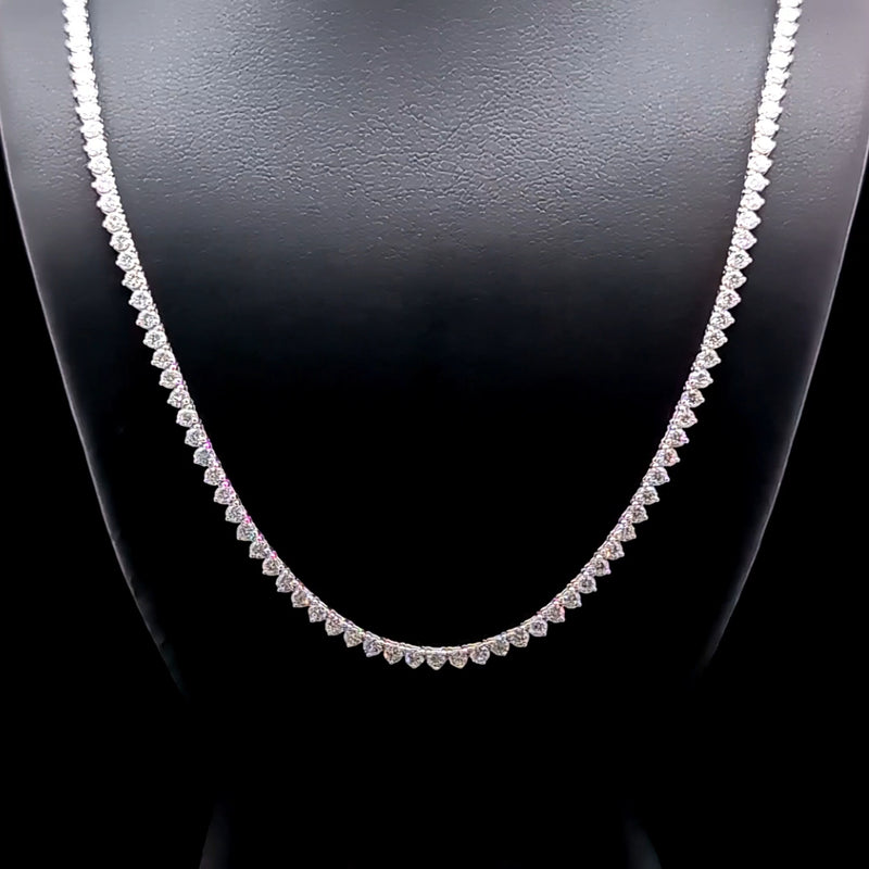 TENNIS NECKLACE 14KW FG VS2 CVD DIA 5.07CTS