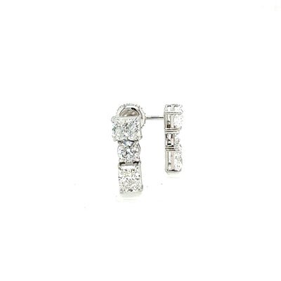 FANCY EARRING 14KW EF VS HPHT DIA 2.74CTS