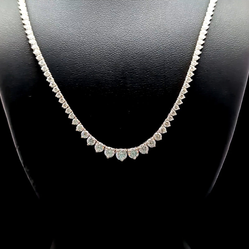 (0.18CTS) RIVIERA NECKLACE 14KW FG VS2 CVD DIA 5.29CTS