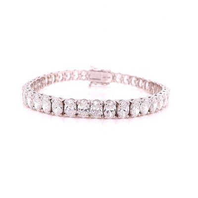 S-N TENNIS BRACELET 14KW EF VS1 HPHT DIA 16.65CTS