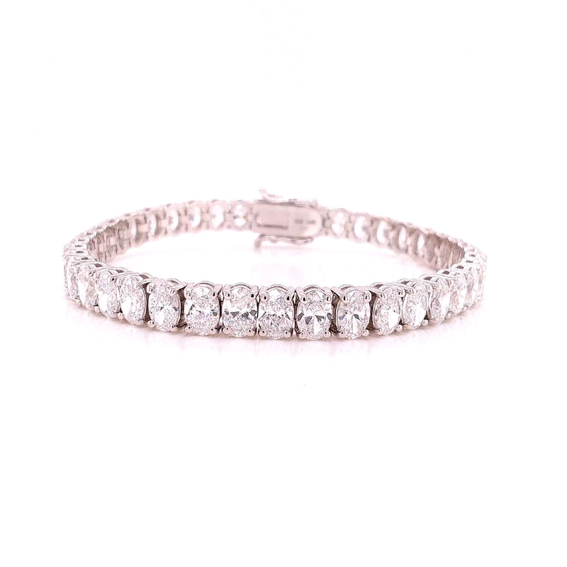 S-N TENNIS BRACELET 14KW EF VS1 HPHT DIA 16.65CTS