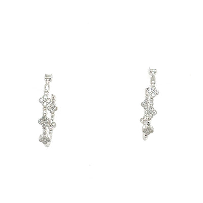 FANCY HOOPS EARRINGS 14KW EF VS2 HPHT DIA 0.46CTS