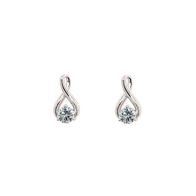 FANCY EARRINGS 14KW BLUE VS HPHT DIA 0.52CTS