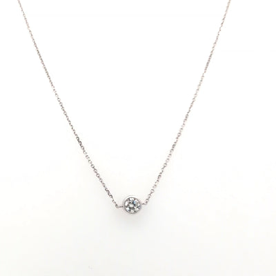 SOLITAIRE PENDANT 14KW FG VS2 CVD DIA 0.29CTS