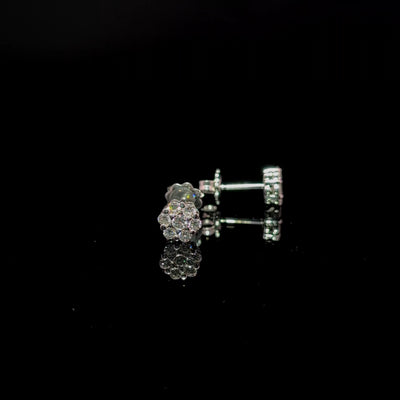 CLUSTER EARRING 14KW FG VS2 CVD DIA 0.64CTS