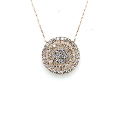 FANCY PENDANT 14KR VS-SI CVD DIA 2.92CTS