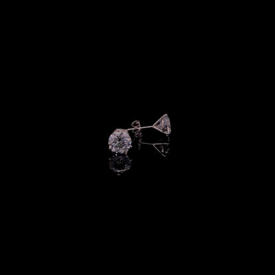 MARTINI STUD EARRING 14KW DE VS2 HPHT DIA 2.22CTS