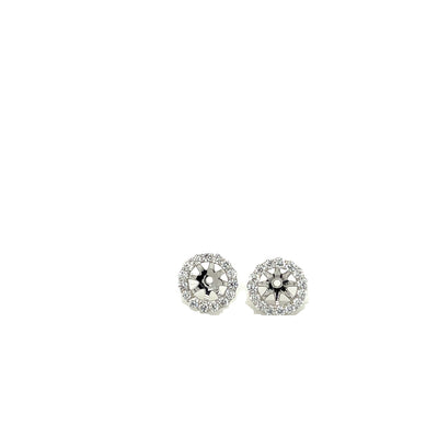 JACKET EARRINGS 14KW EF VS1 HPHT DIA 0.36CTS