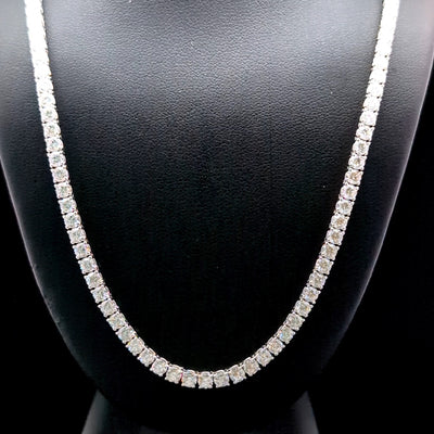 TENNIS NECKLACE 14KW FG VS2 CVD DIA 14.44CTS