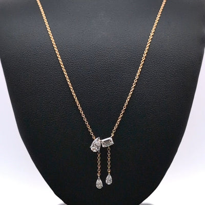 FANCY PENDANT 14KY SI2 CVD DIA 0.84CTS