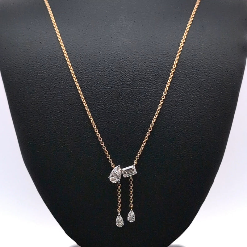 FANCY PENDANT 14KY SI2 CVD DIA 0.84CTS