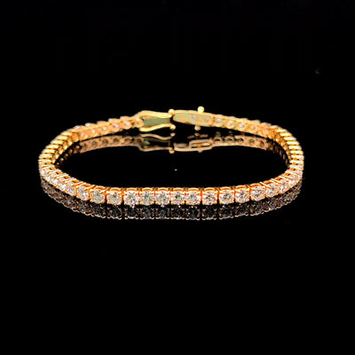 TENNIS BRACELET 14KY FG VS2 CVD DIA 8CTS