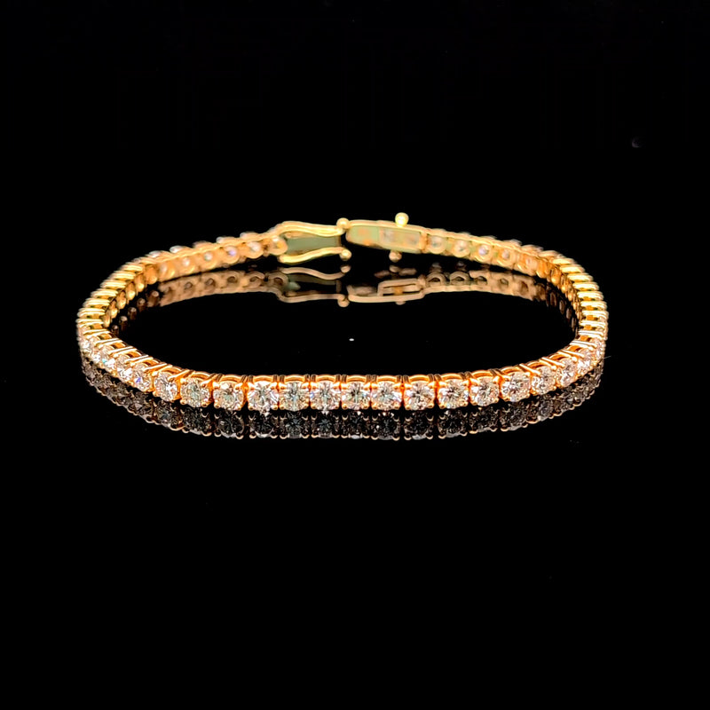 TENNIS BRACELET 14KY FG VS2 CVD DIA 8CTS